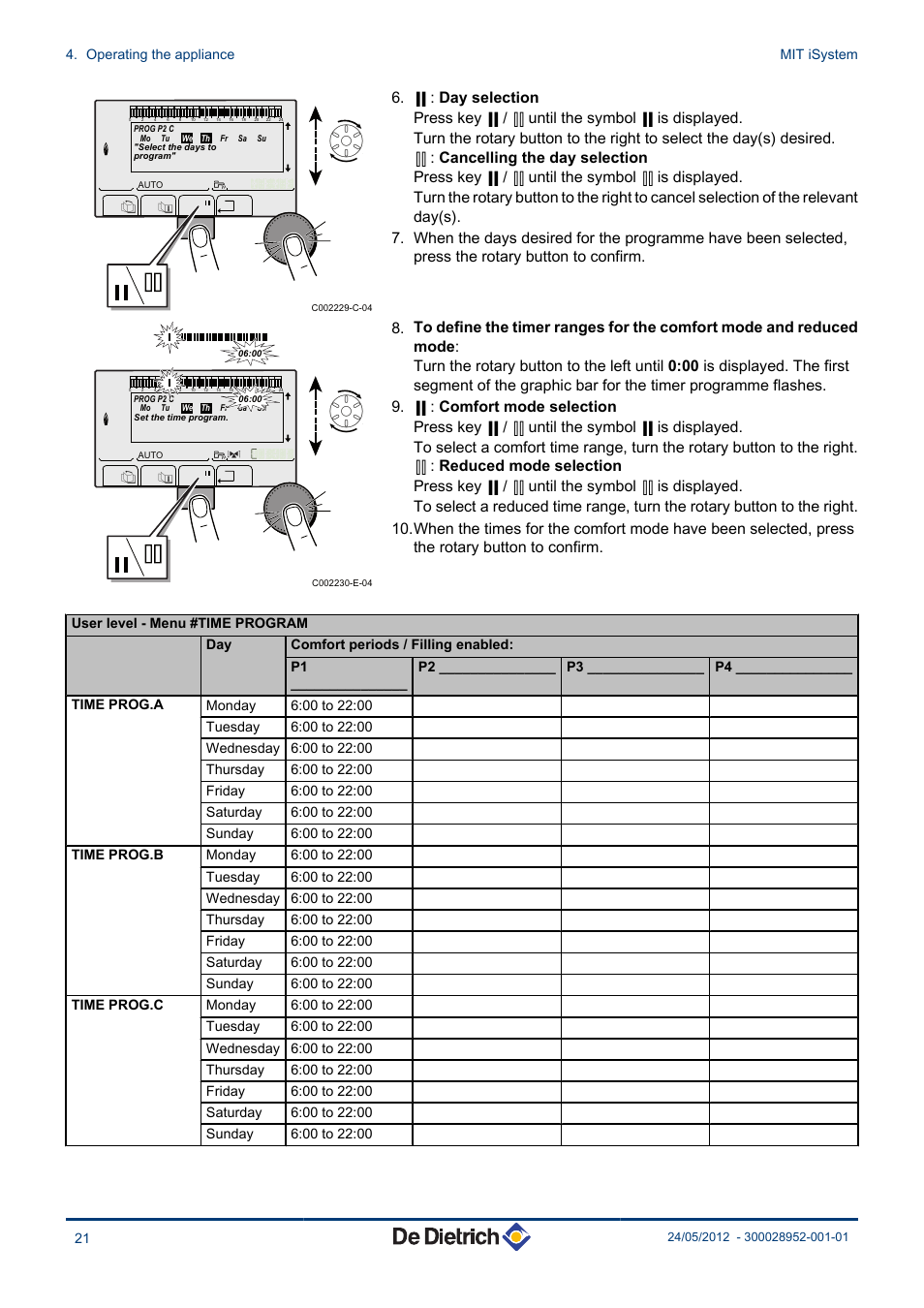 DE DIETRICH MIT iSystem User Manual | Page 22 / 36