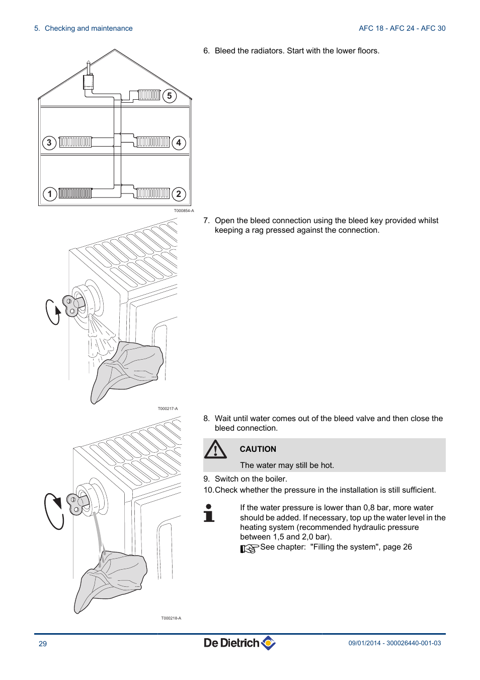 DE DIETRICH AFC 18 - AFC 24 - AFC 30 User Manual | Page 30 / 44