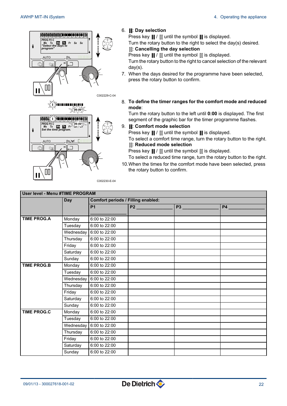 DE DIETRICH AWHP MIT-IN iSystem User Manual | Page 23 / 36