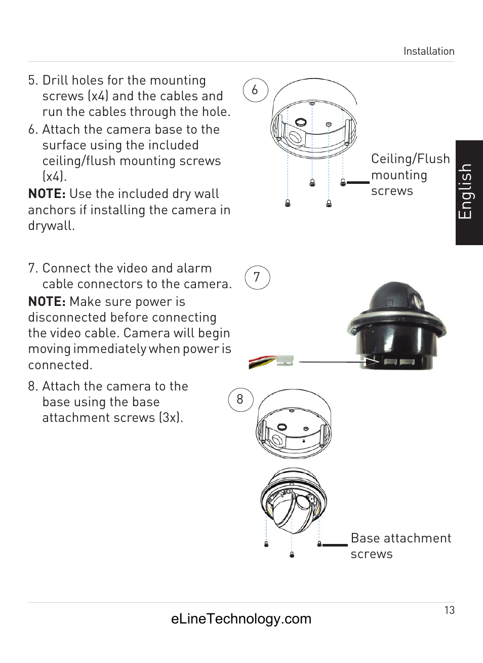 En gl is h | eLine Technology ANPTZ-70-10DN User Manual | Page 18 / 42