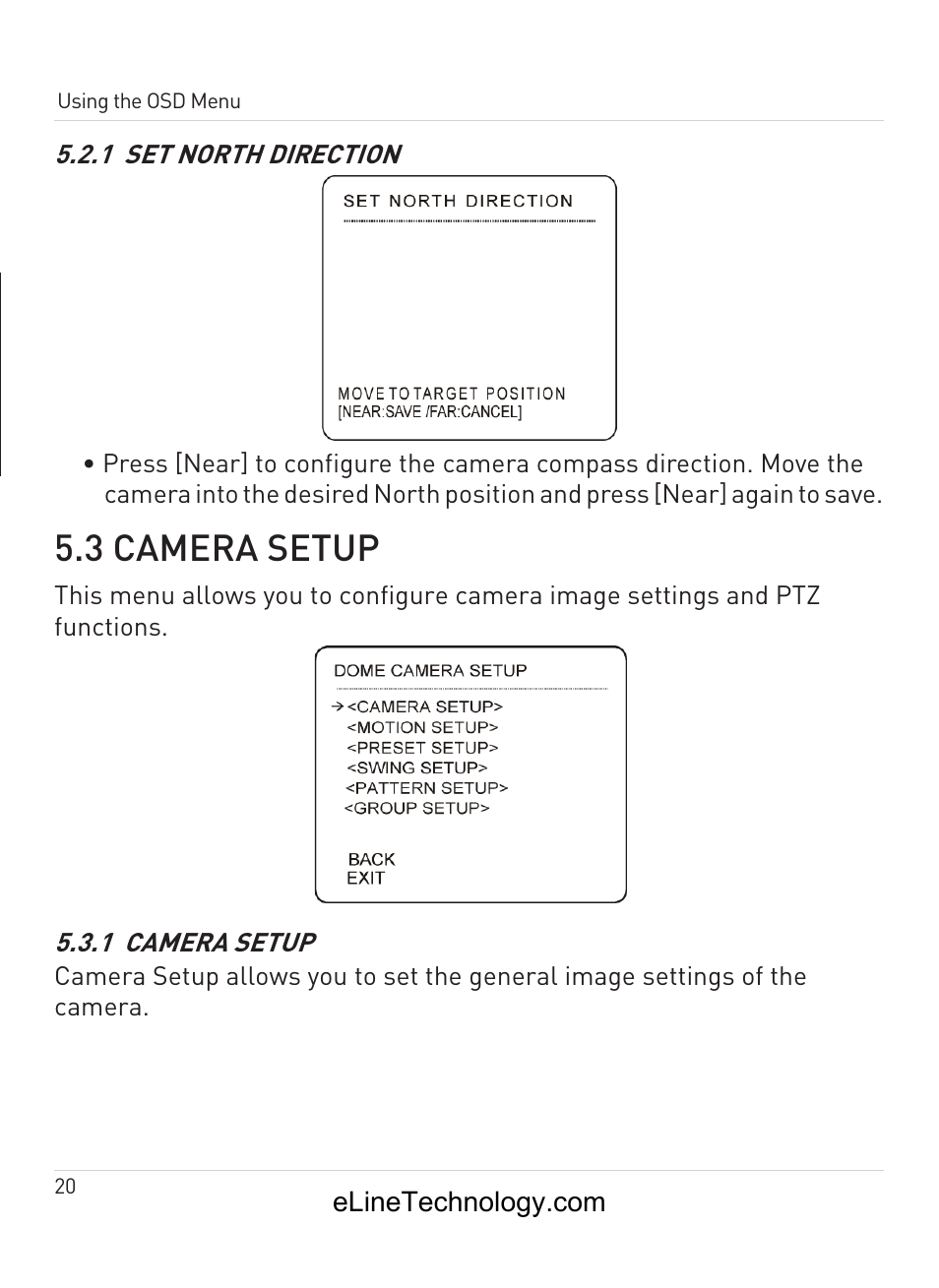 2 display setup, 3 camera setup, En gl is h | eLine Technology ANPTZ-70-10DN User Manual | Page 25 / 42