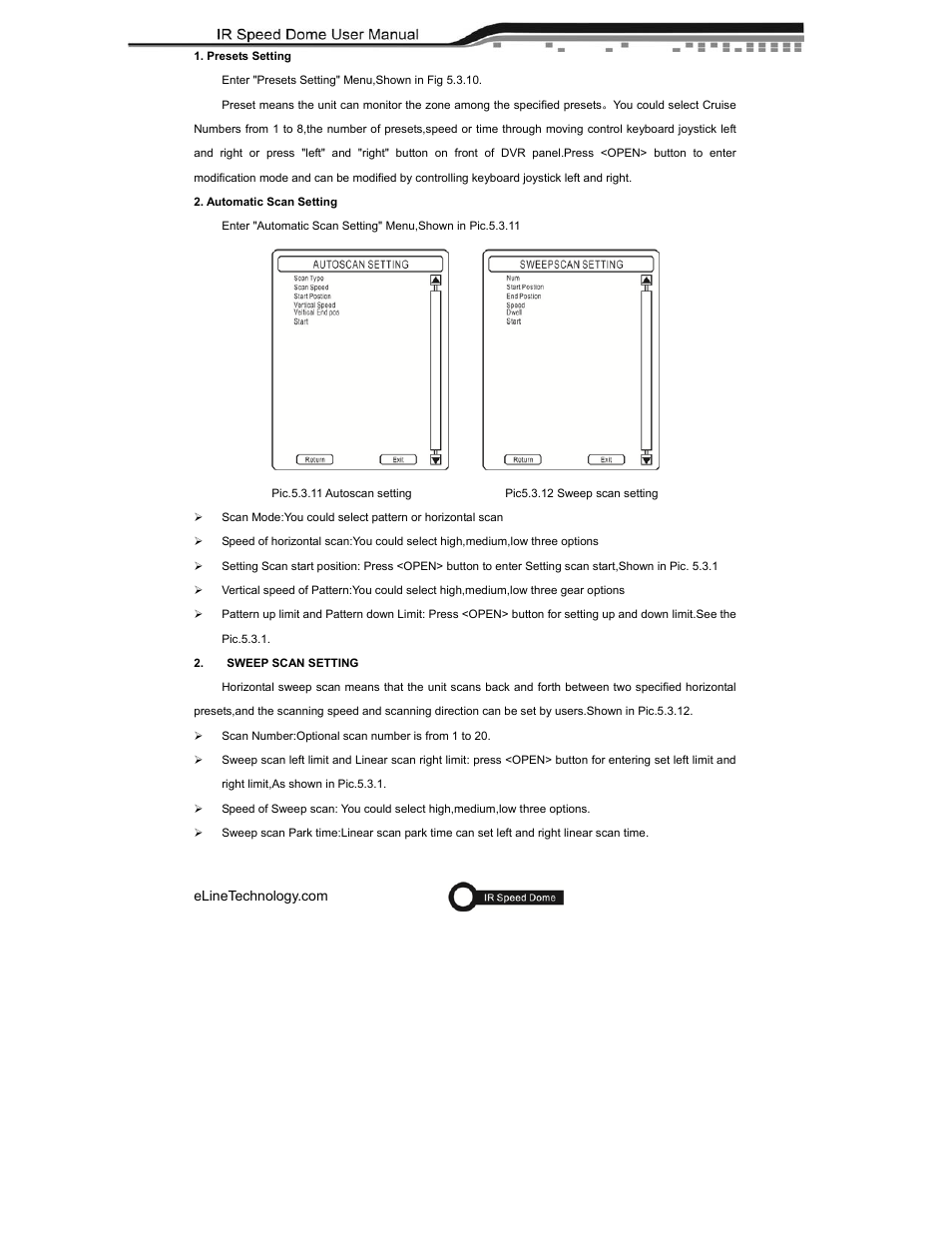eLine Technology ANPTZ-56-37R User Manual | Page 30 / 46