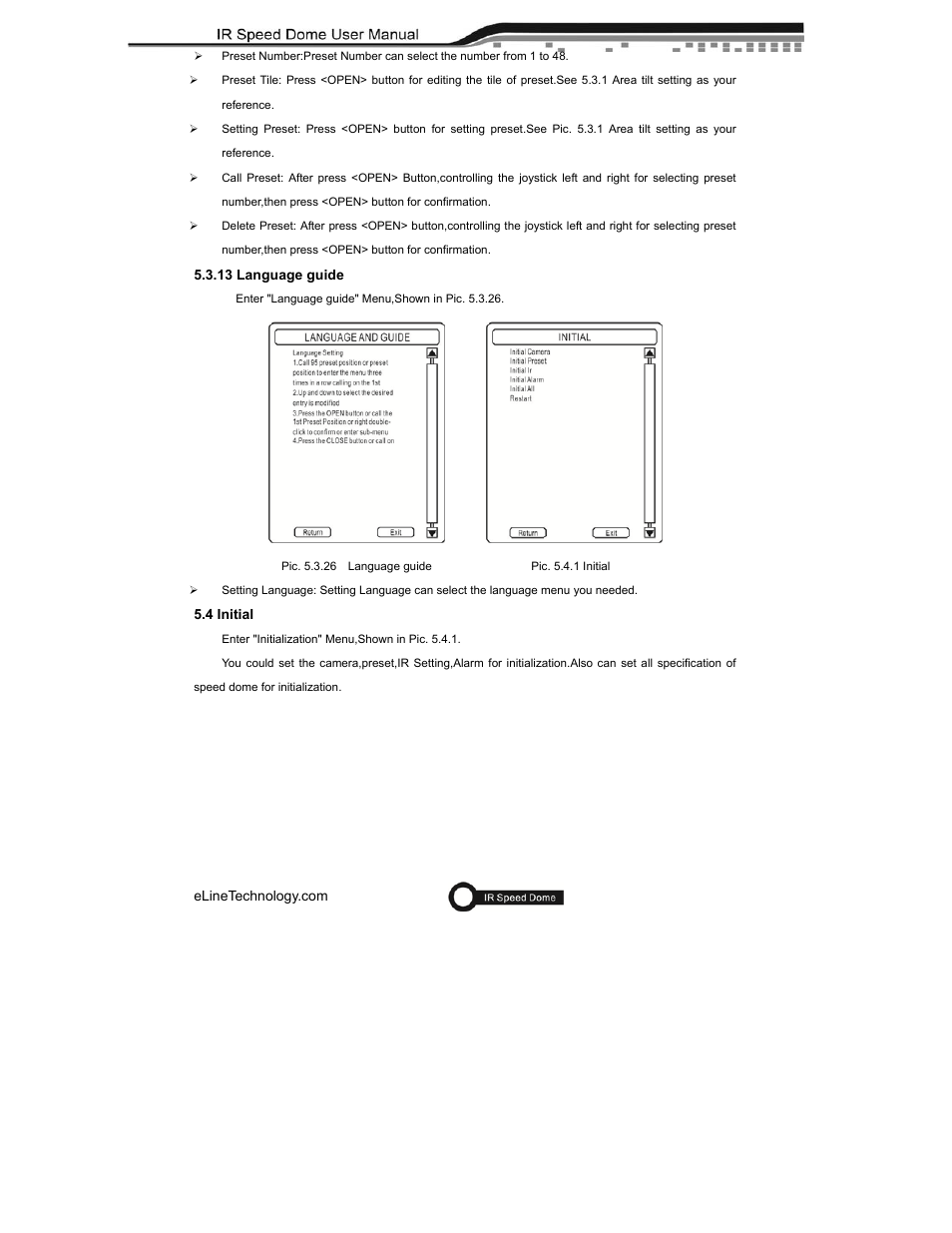 eLine Technology ANPTZ-56-37R User Manual | Page 36 / 46