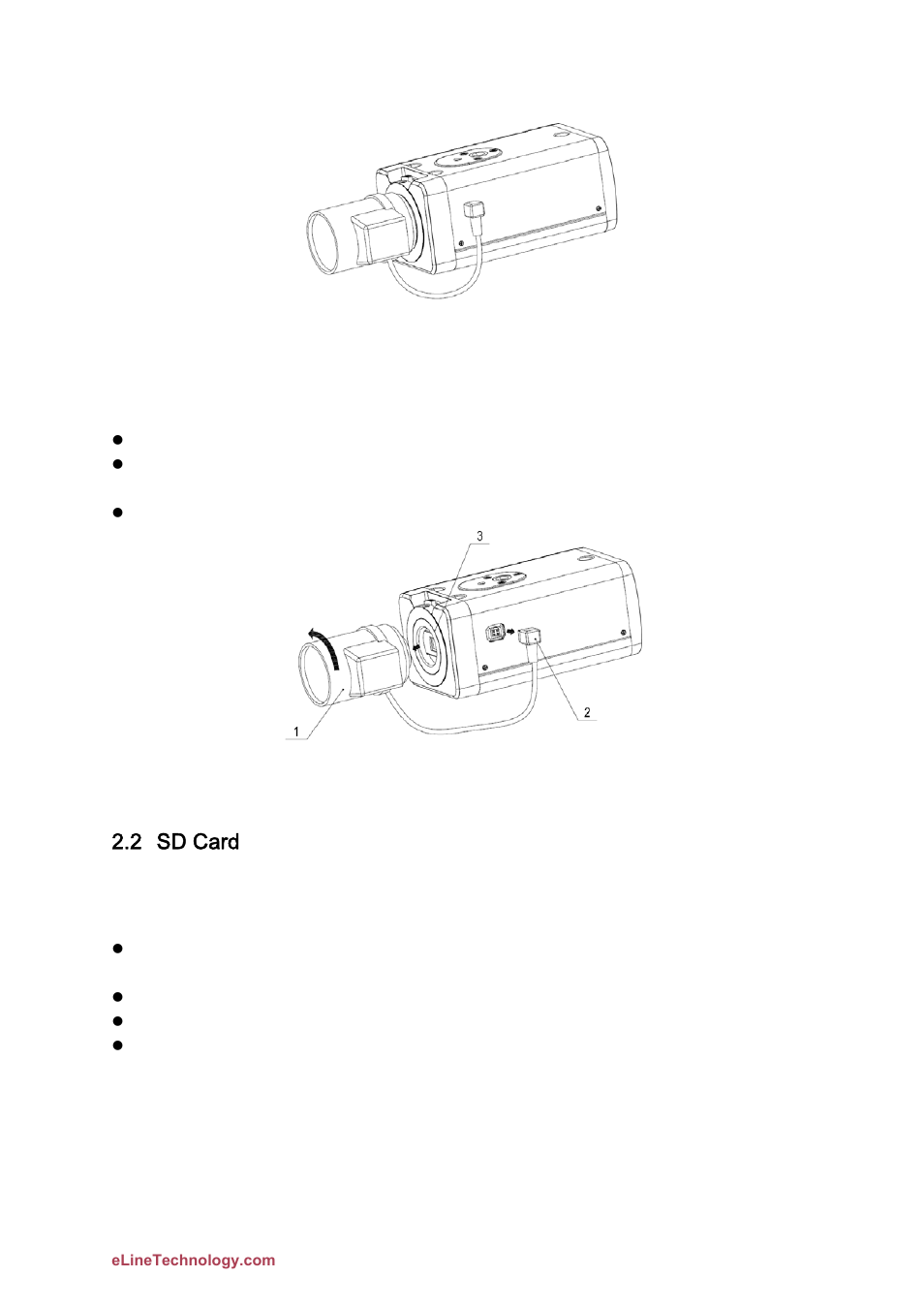 2 sd card | eLine Technology DFB Quick Start User Manual | Page 13 / 26