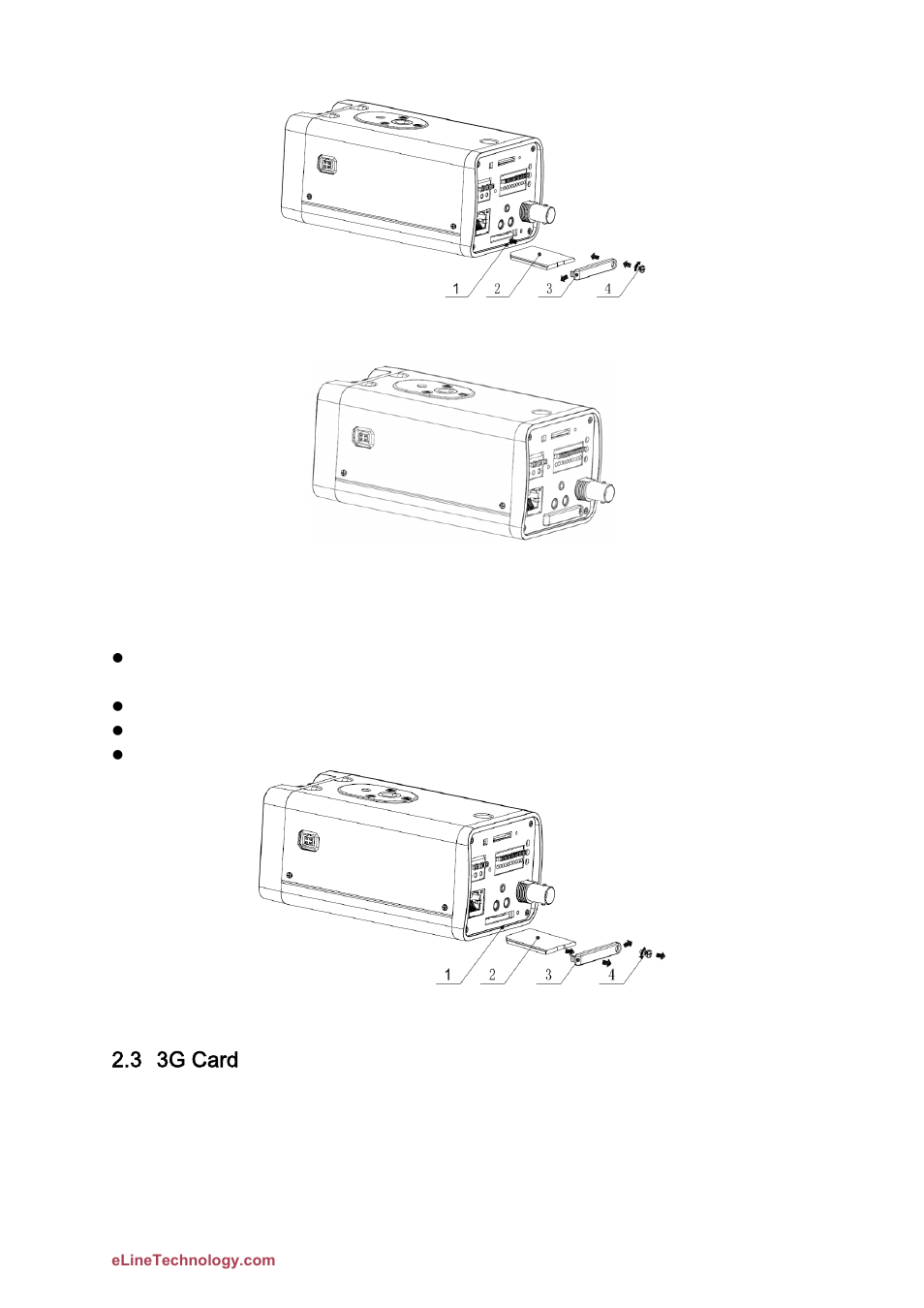 3 3g card | eLine Technology DFB Quick Start User Manual | Page 14 / 26