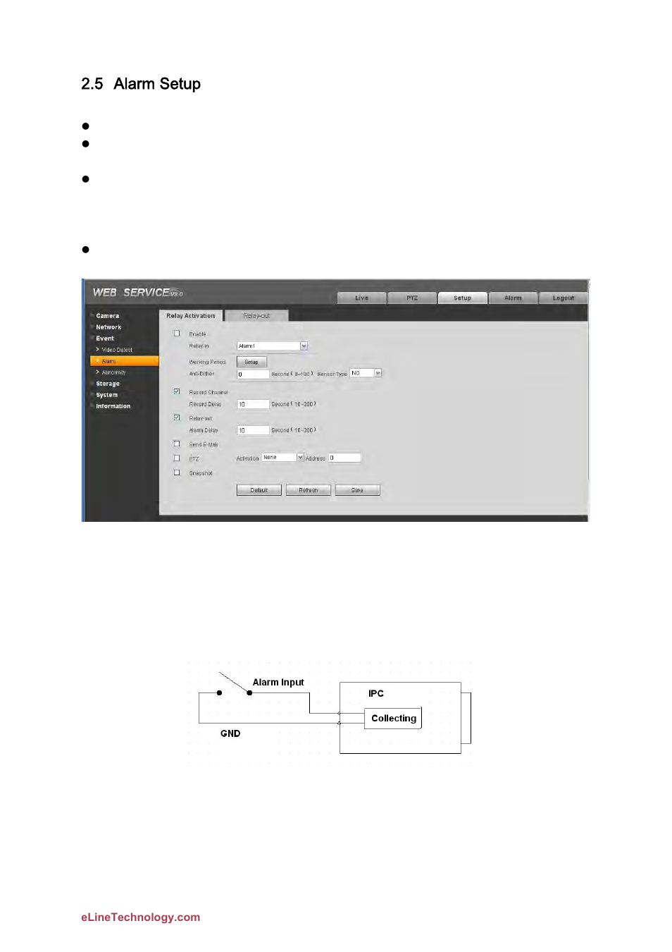 5 alarm setup | eLine Technology DFB User Manual User Manual | Page 25 / 41