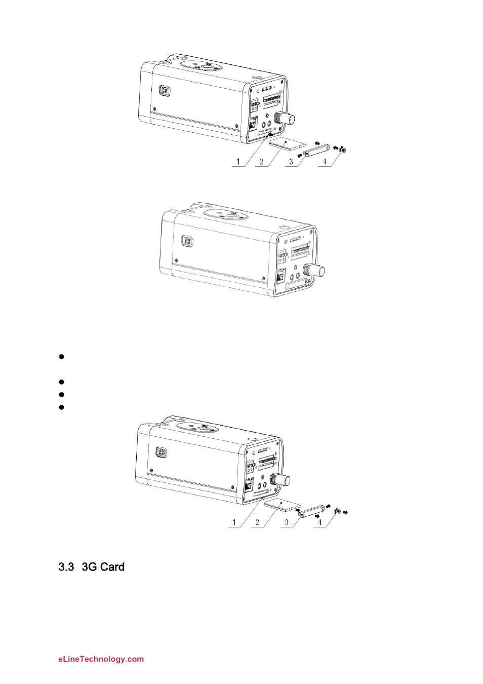 3 3g card | eLine Technology DFB User Manual User Manual | Page 29 / 41