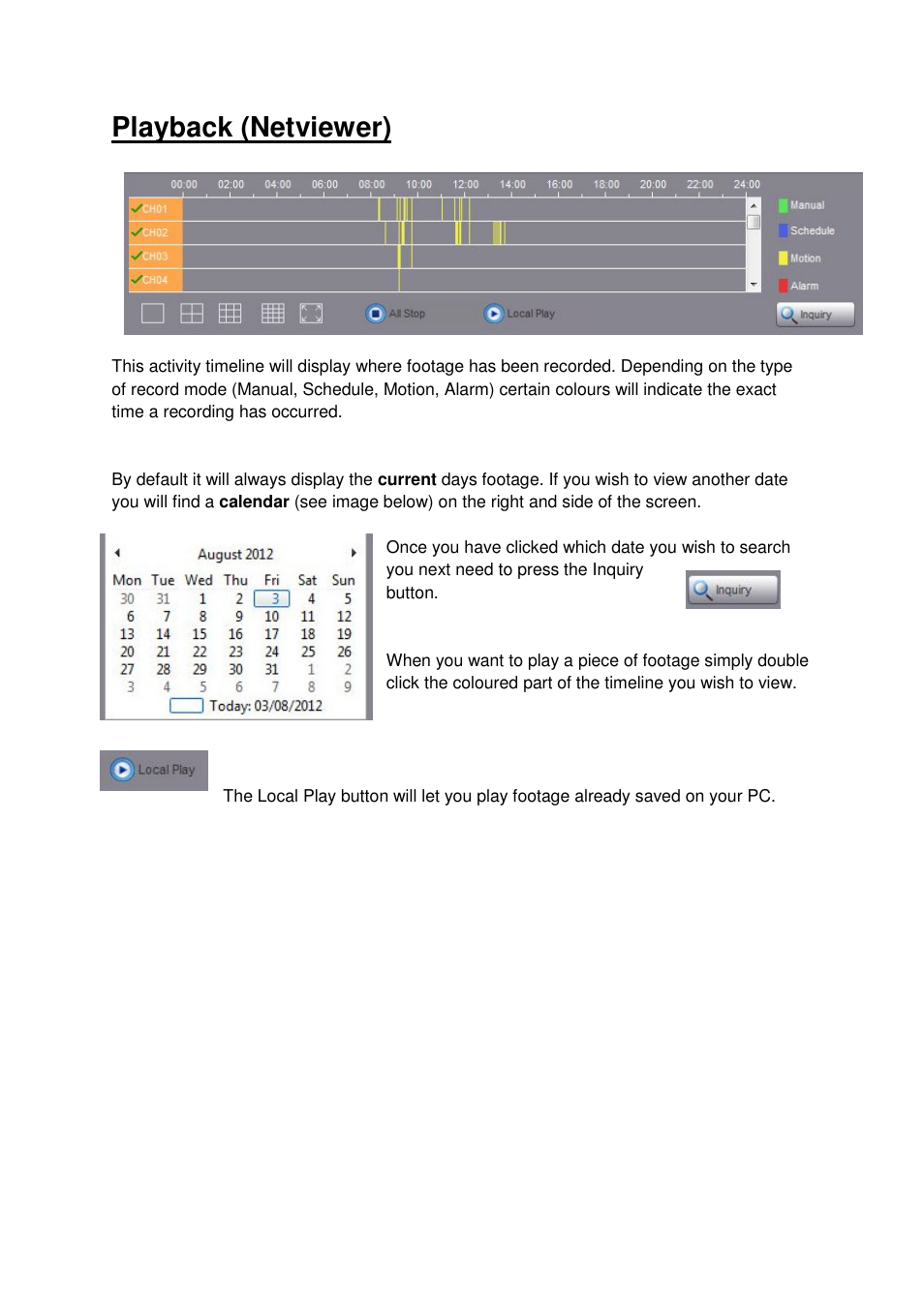 Playback (netviewer) | eLine Technology ECO3 IE-Instruction User Manual | Page 2 / 6