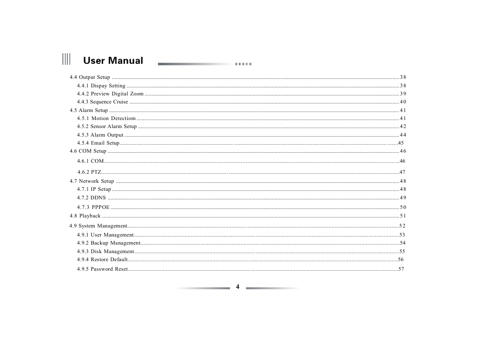 User manual | eLine Technology ECO3 User Manual User Manual | Page 4 / 76