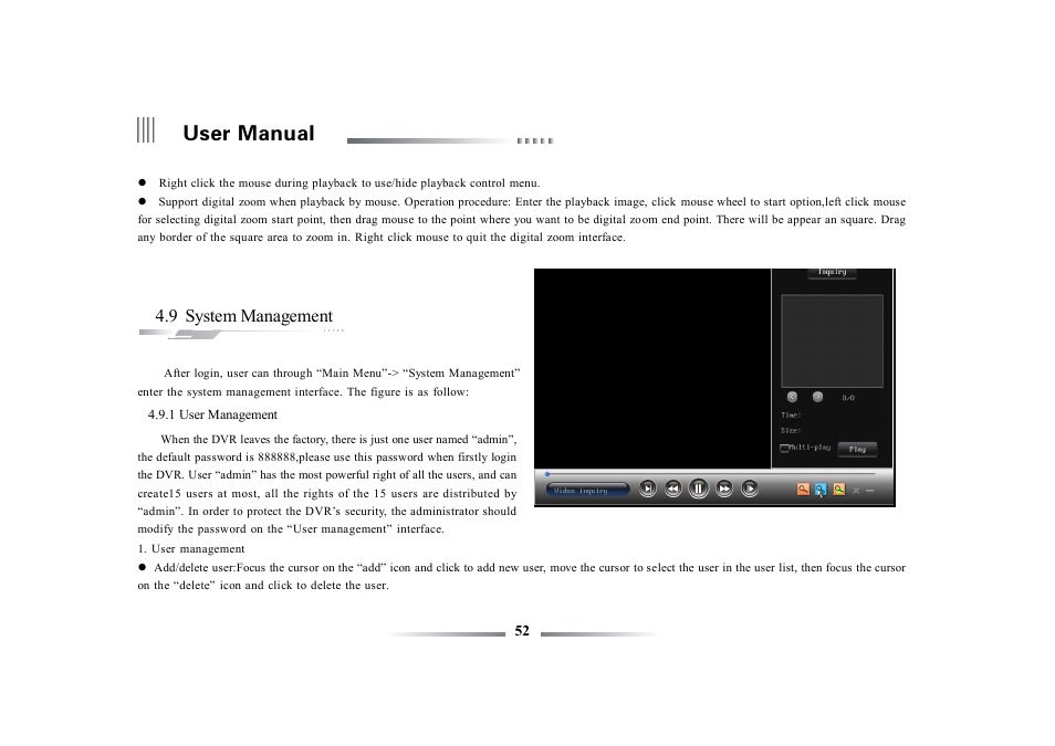 User manual, 9 system management | eLine Technology ECO3 User Manual User Manual | Page 52 / 76