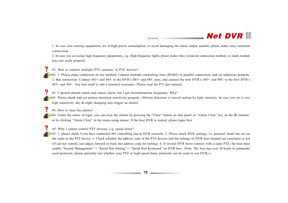 Net dvr | eLine Technology ECO3 User Manual User Manual | Page 75 / 76