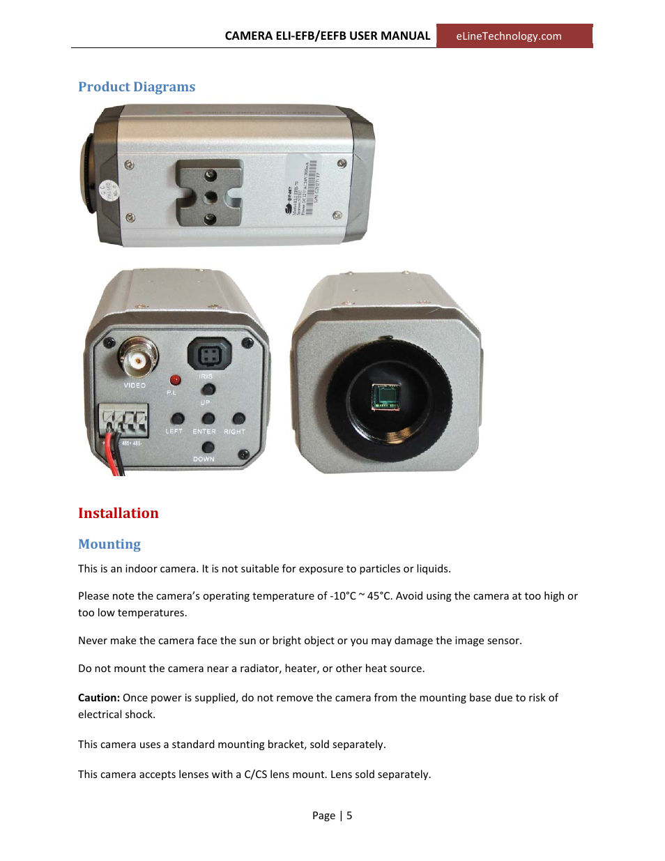 eLine Technology EFB_EEFB User Manual User Manual | Page 5 / 9