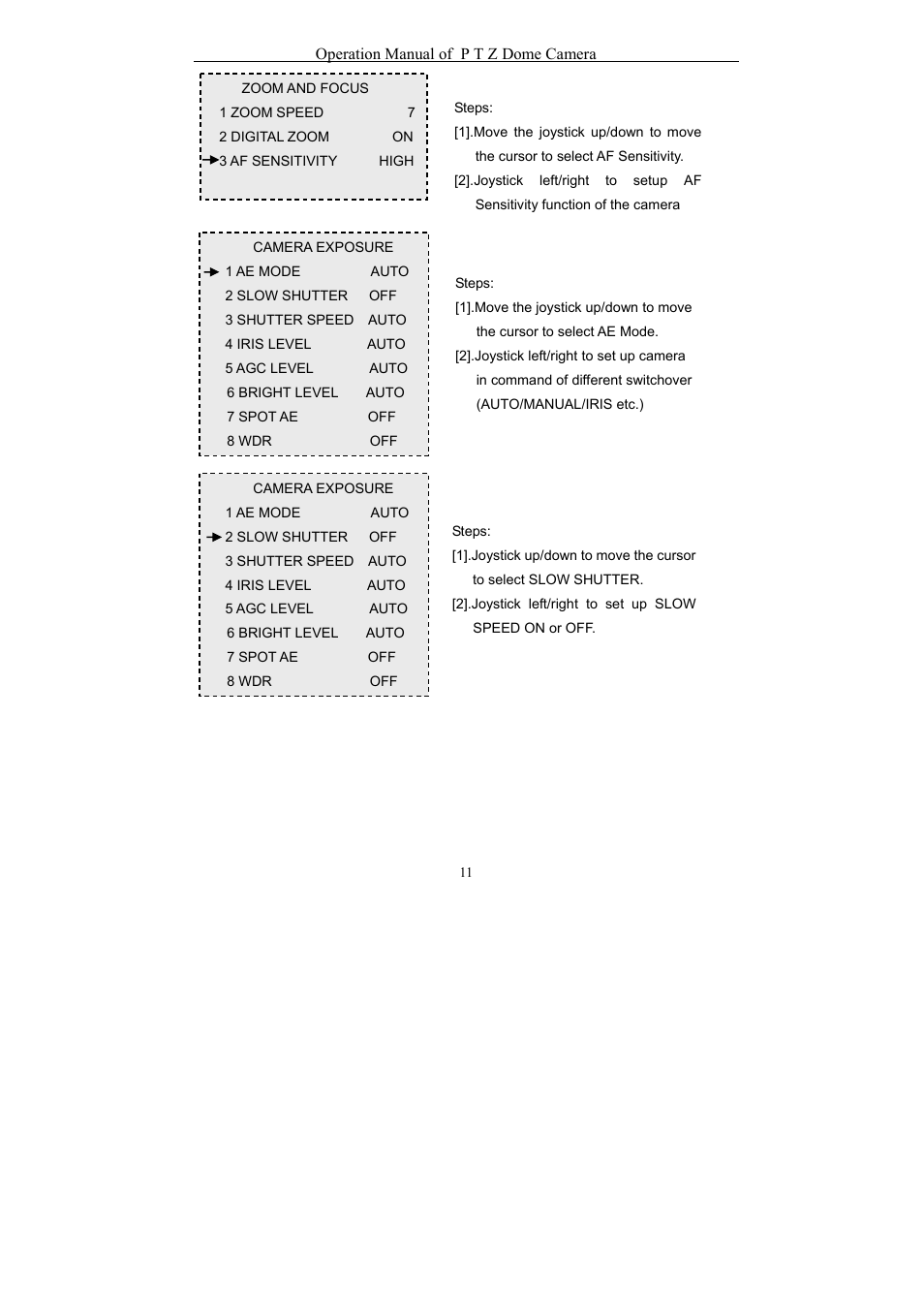 eLine Technology EPTZ-27IR User Manual User Manual | Page 12 / 28