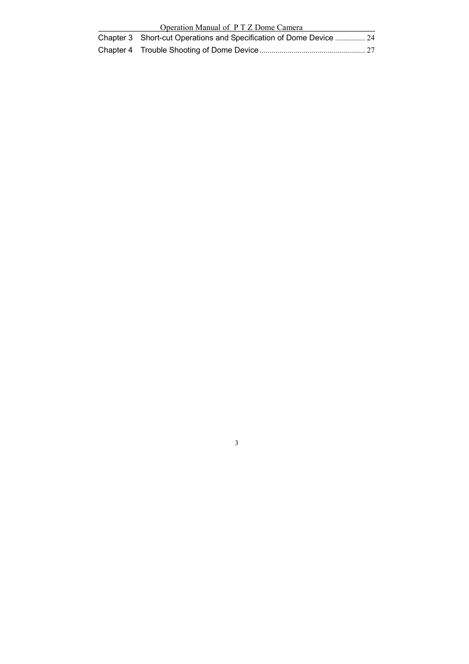 eLine Technology EPTZ-27IR User Manual User Manual | Page 4 / 28