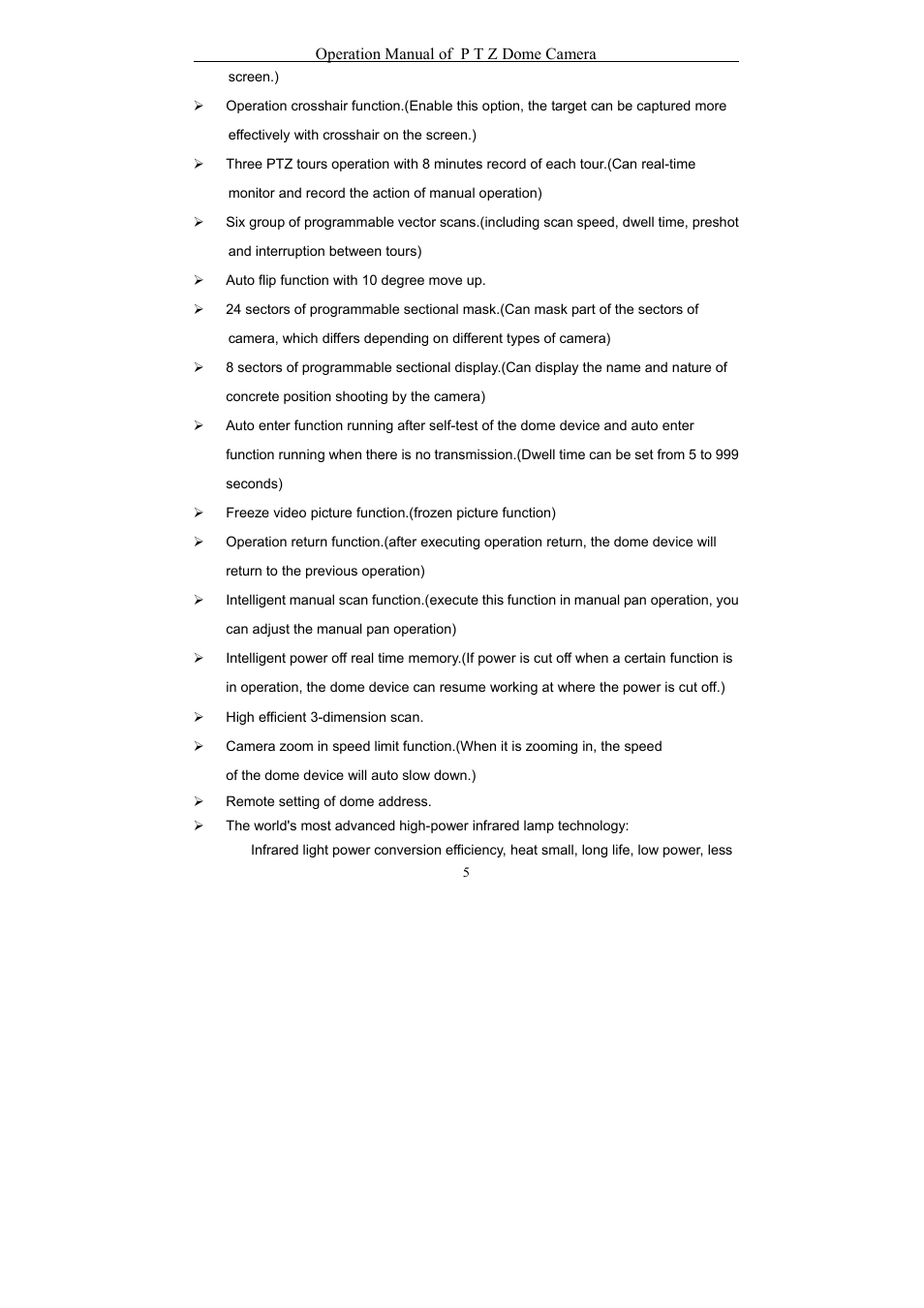 eLine Technology EPTZ-27IR User Manual User Manual | Page 6 / 28