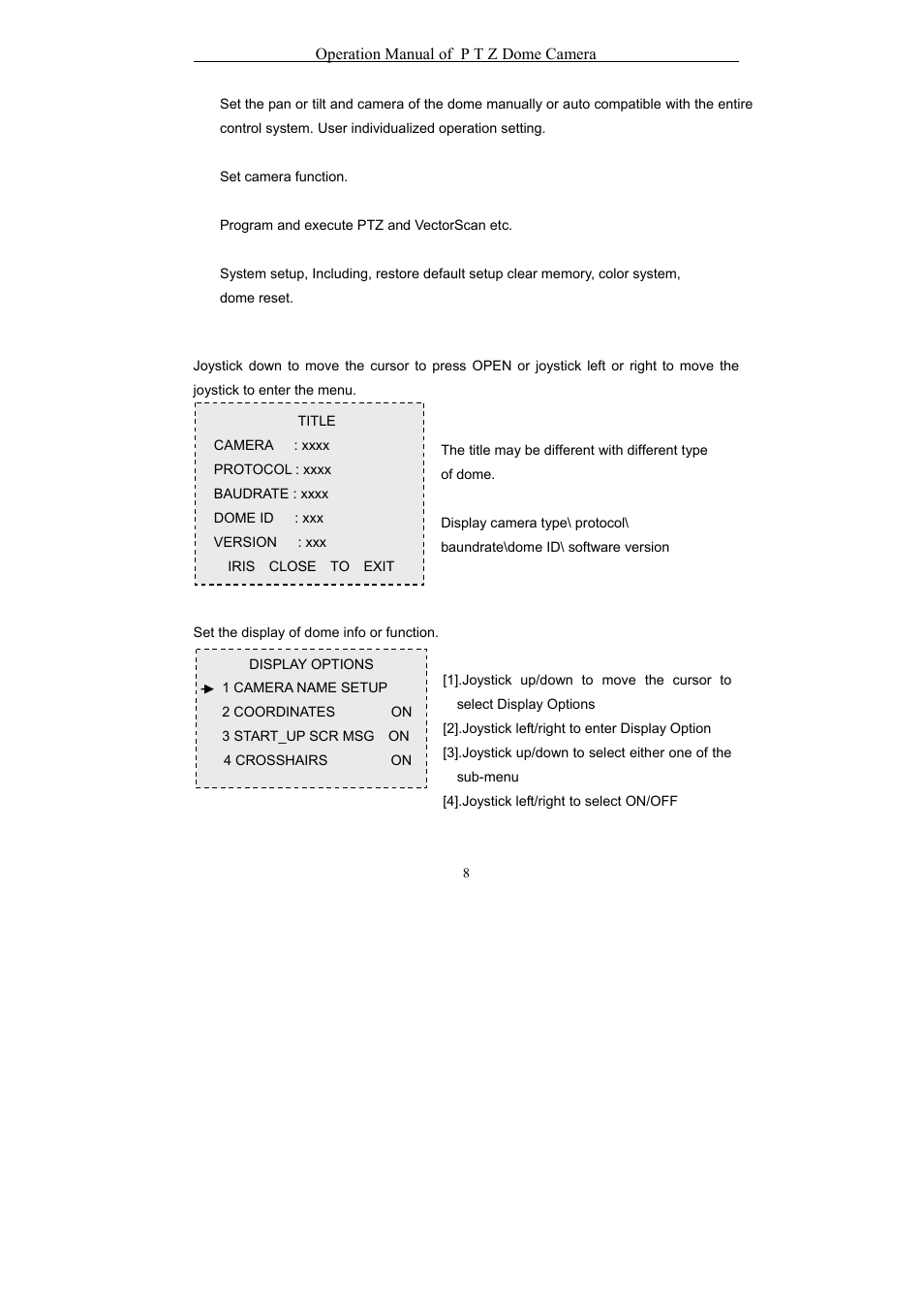 eLine Technology EPTZ-27IR User Manual User Manual | Page 9 / 28