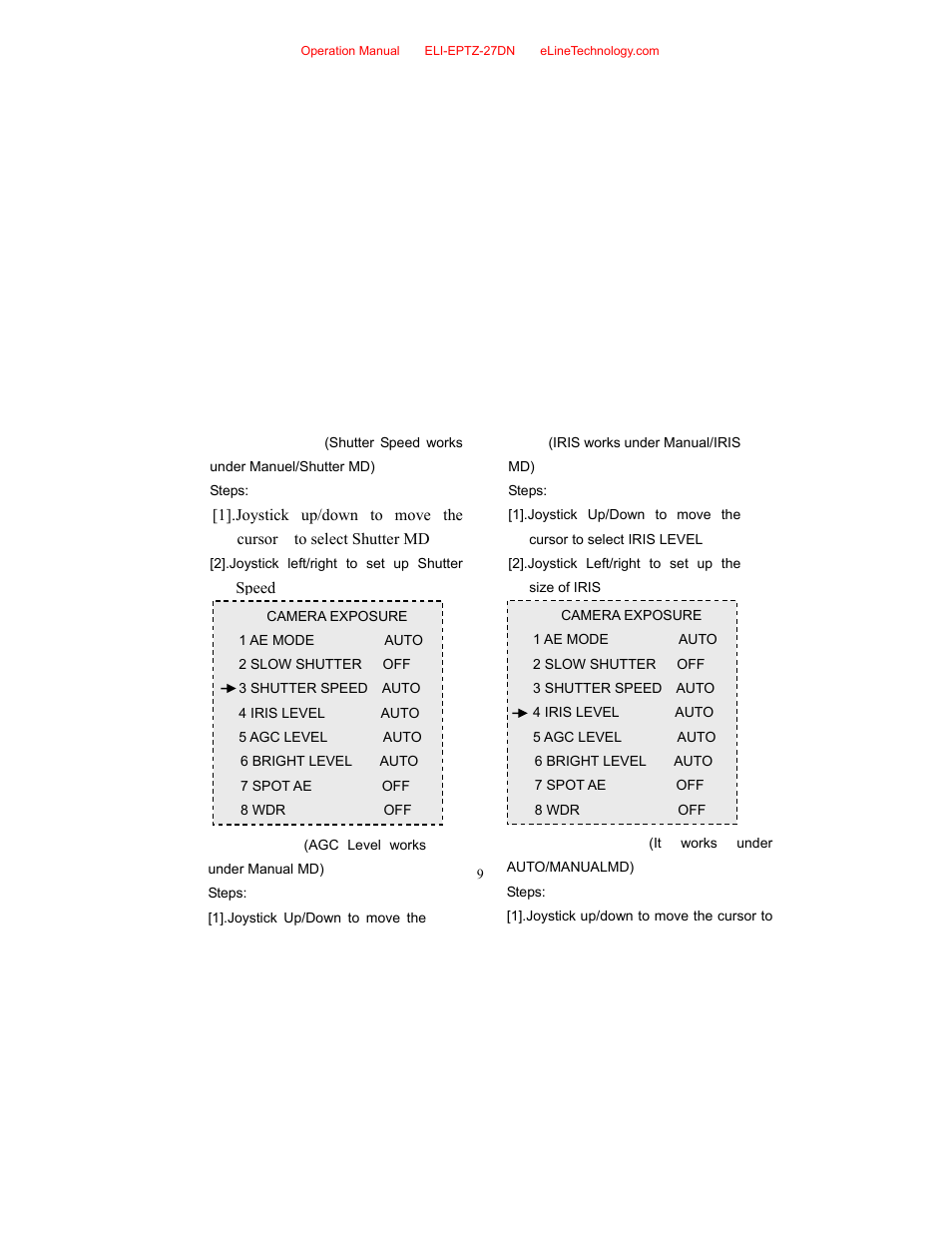 eLine Technology EPTZ-27DN User Manual User Manual | Page 10 / 26