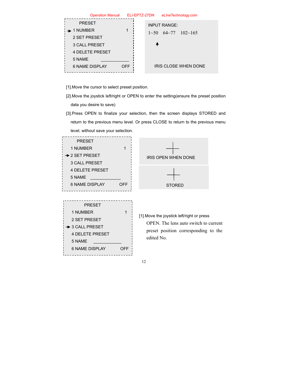 eLine Technology EPTZ-27DN User Manual User Manual | Page 13 / 26