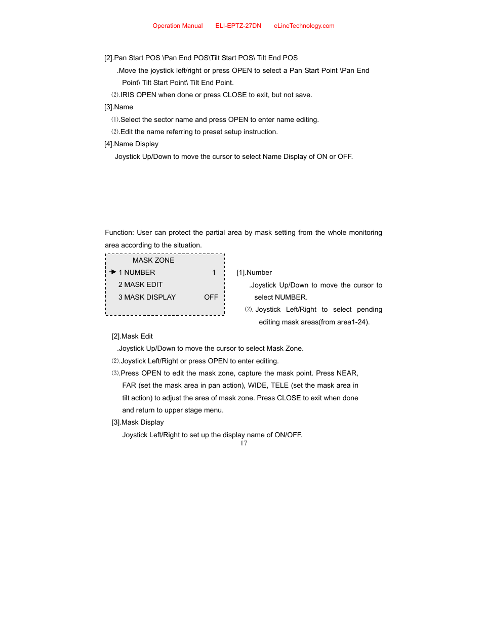 eLine Technology EPTZ-27DN User Manual User Manual | Page 18 / 26