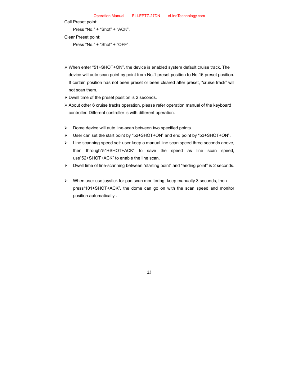 eLine Technology EPTZ-27DN User Manual User Manual | Page 24 / 26