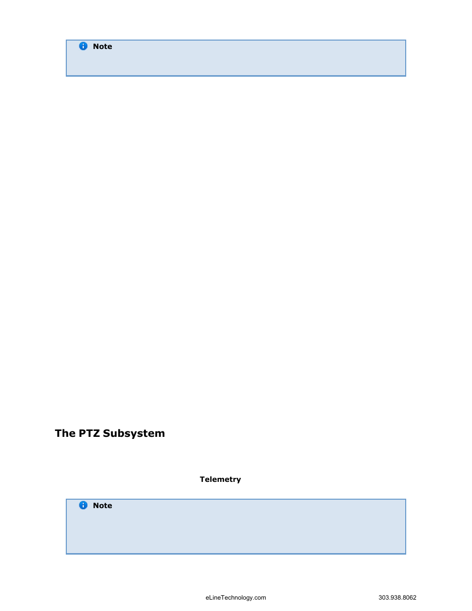 The ptz subsystem | eLine Technology EYS-VMS eyStream User Manual Part1 User Manual | Page 13 / 100