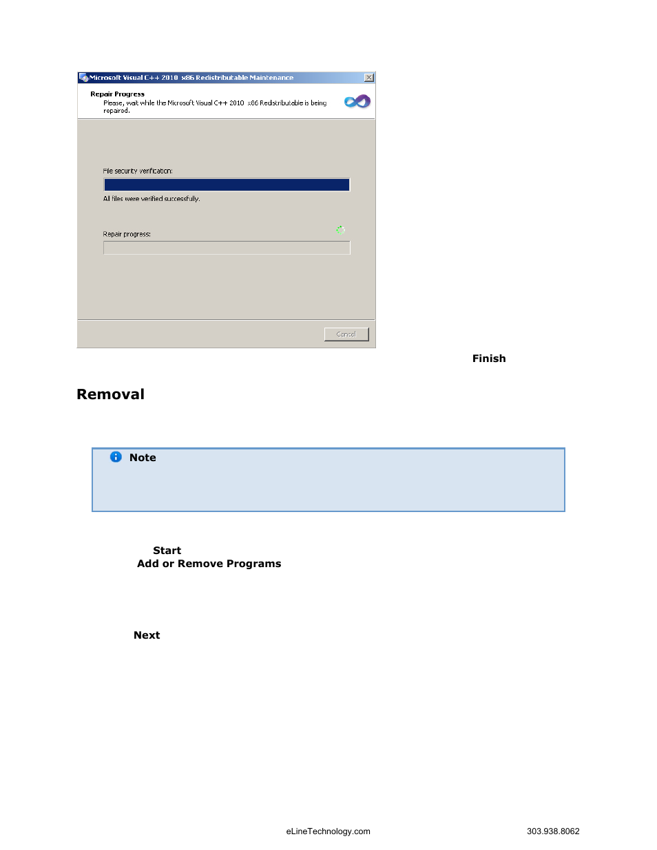 Removal | eLine Technology EYS-VMS eyStream User Manual Part1 User Manual | Page 36 / 100