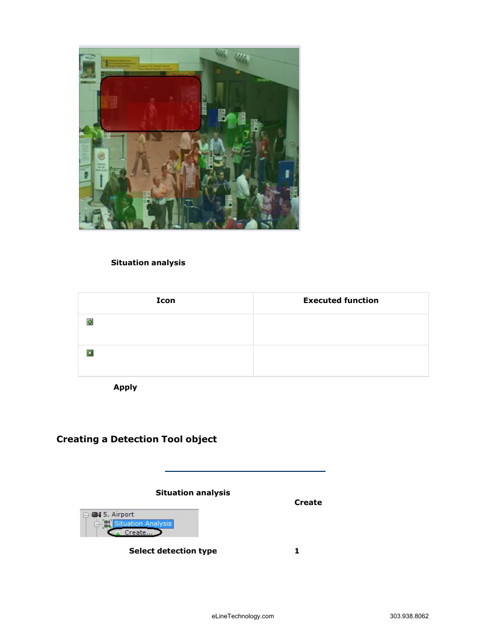 Creating a detection tool object | eLine Technology EYS-VMS eyStream User Manual Part1 User Manual | Page 92 / 100