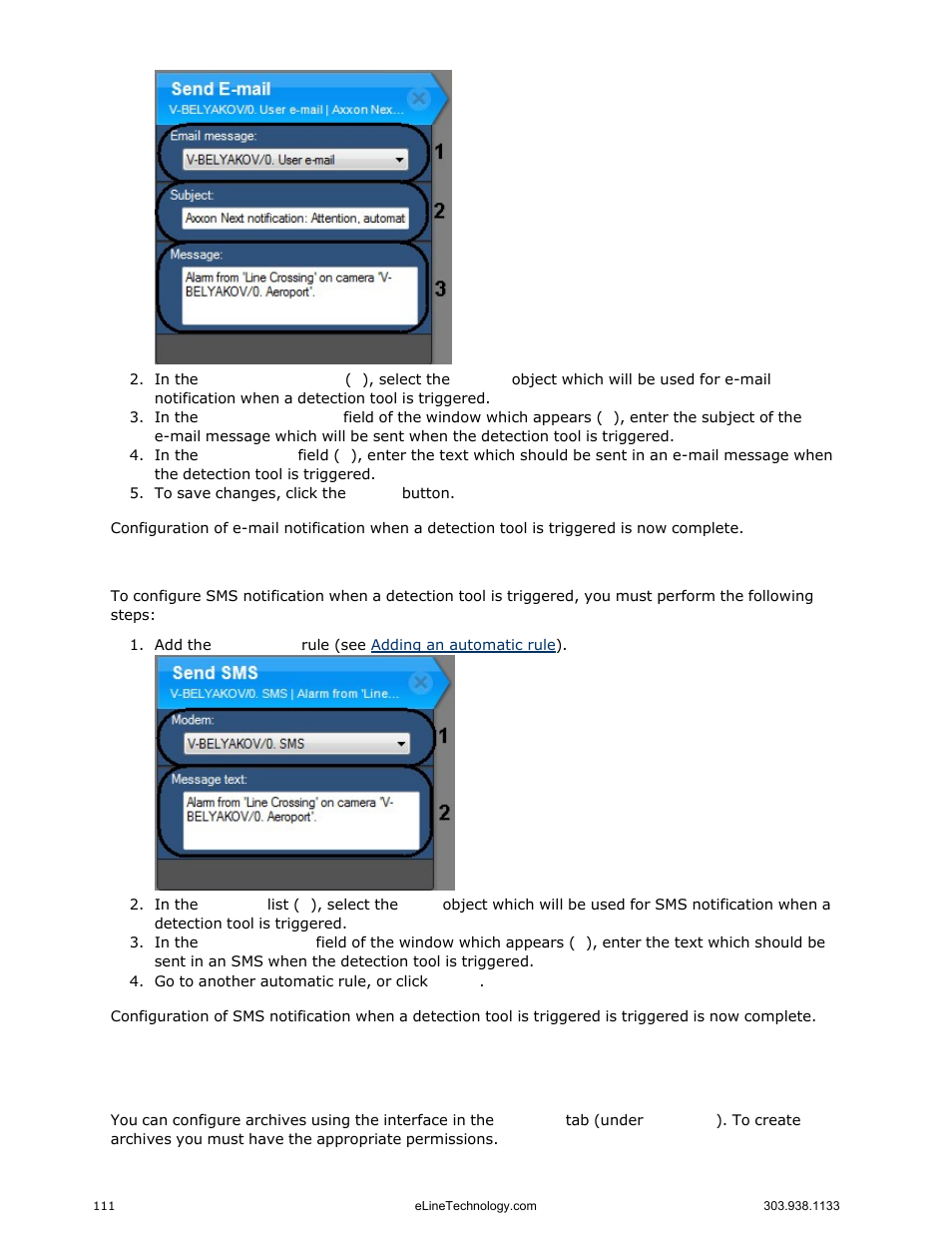 Configuring archives, General information of configuring archives | eLine Technology EYS-VMS eyStream User Manual Part2 User Manual | Page 11 / 100