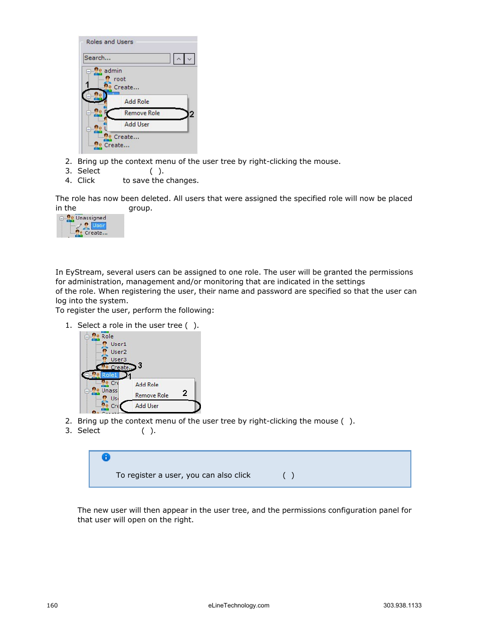 The user object | eLine Technology EYS-VMS eyStream User Manual Part2 User Manual | Page 60 / 100