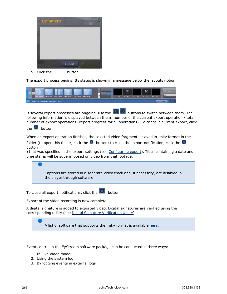 Event control | eLine Technology EYS-VMS eyStream User Manual Part3 User Manual | Page 66 / 96