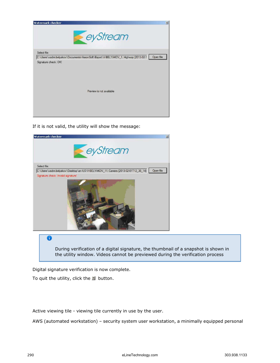 Appendices, Appendix 1. glossary | eLine Technology EYS-VMS eyStream User Manual Part3 User Manual | Page 90 / 96