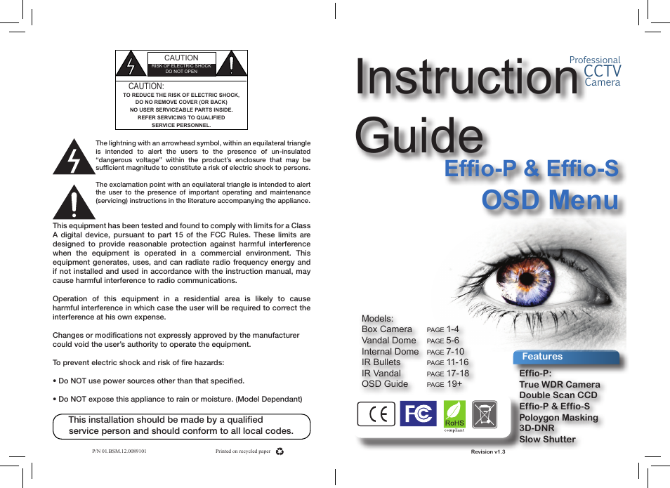 eLine Technology PRO3 Effio P & S User Manual | 20 pages