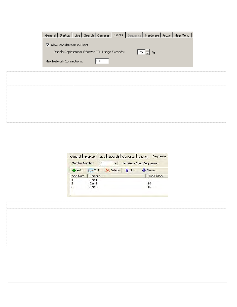 6 clients tab, 7 sequence tab | eLine Technology ETV_v7 User Manual | Page 100 / 135