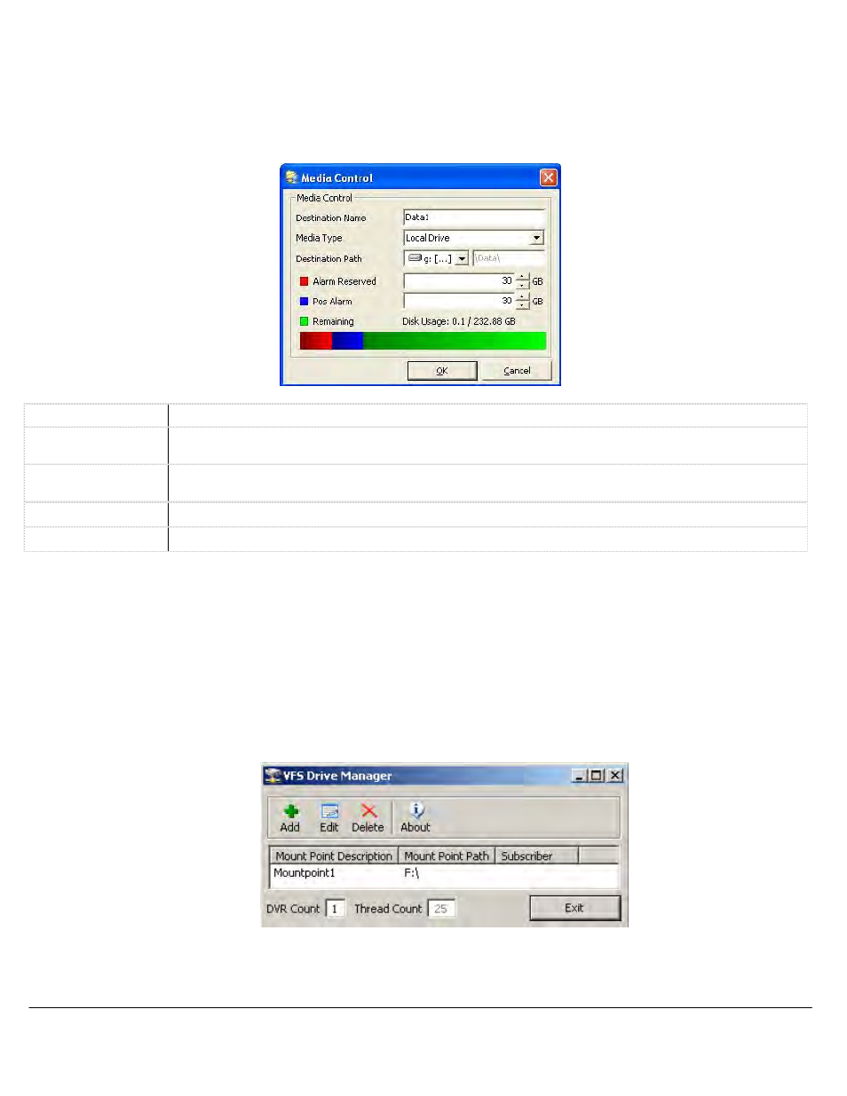 1 video storage drives, 2 using a virtual file server for video storage | eLine Technology ETV_v7 User Manual | Page 105 / 135