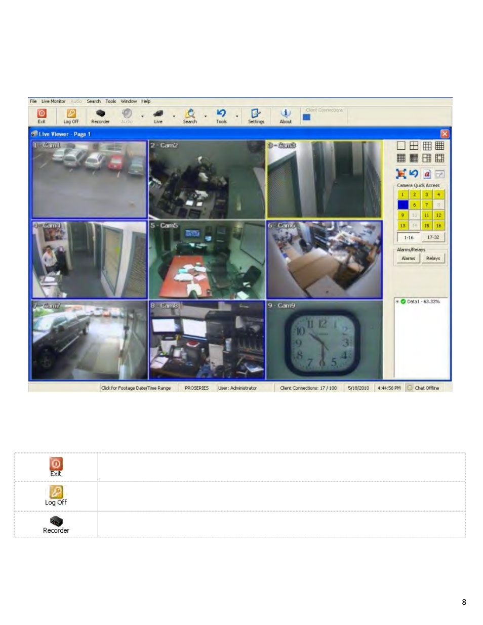 3 main screen | eLine Technology ETV_v7 User Manual | Page 8 / 135