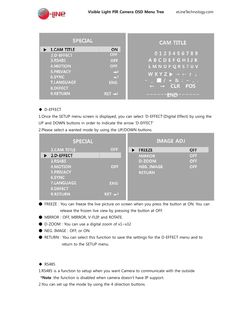 eLine Technology VL-PIR User Manual | Page 10 / 16