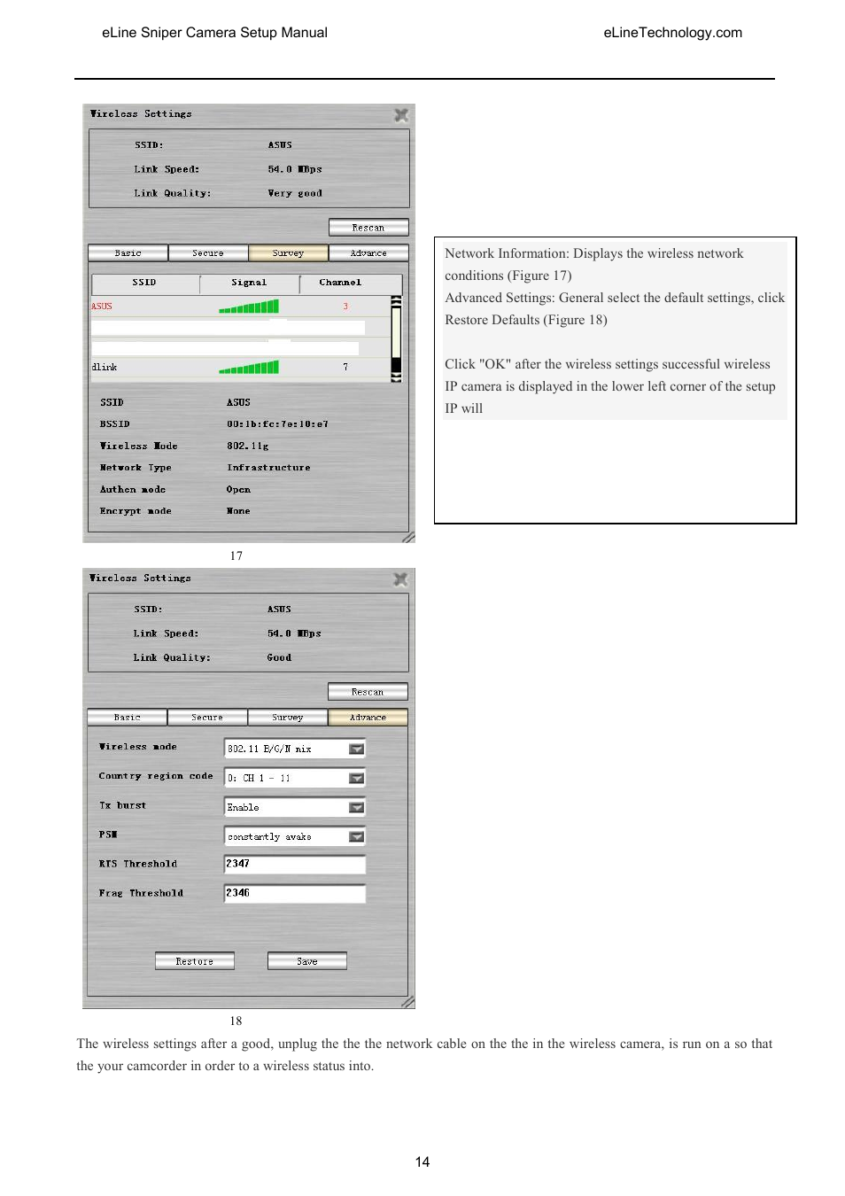 eLine Technology SNI-CamSetup User Manual | Page 15 / 44