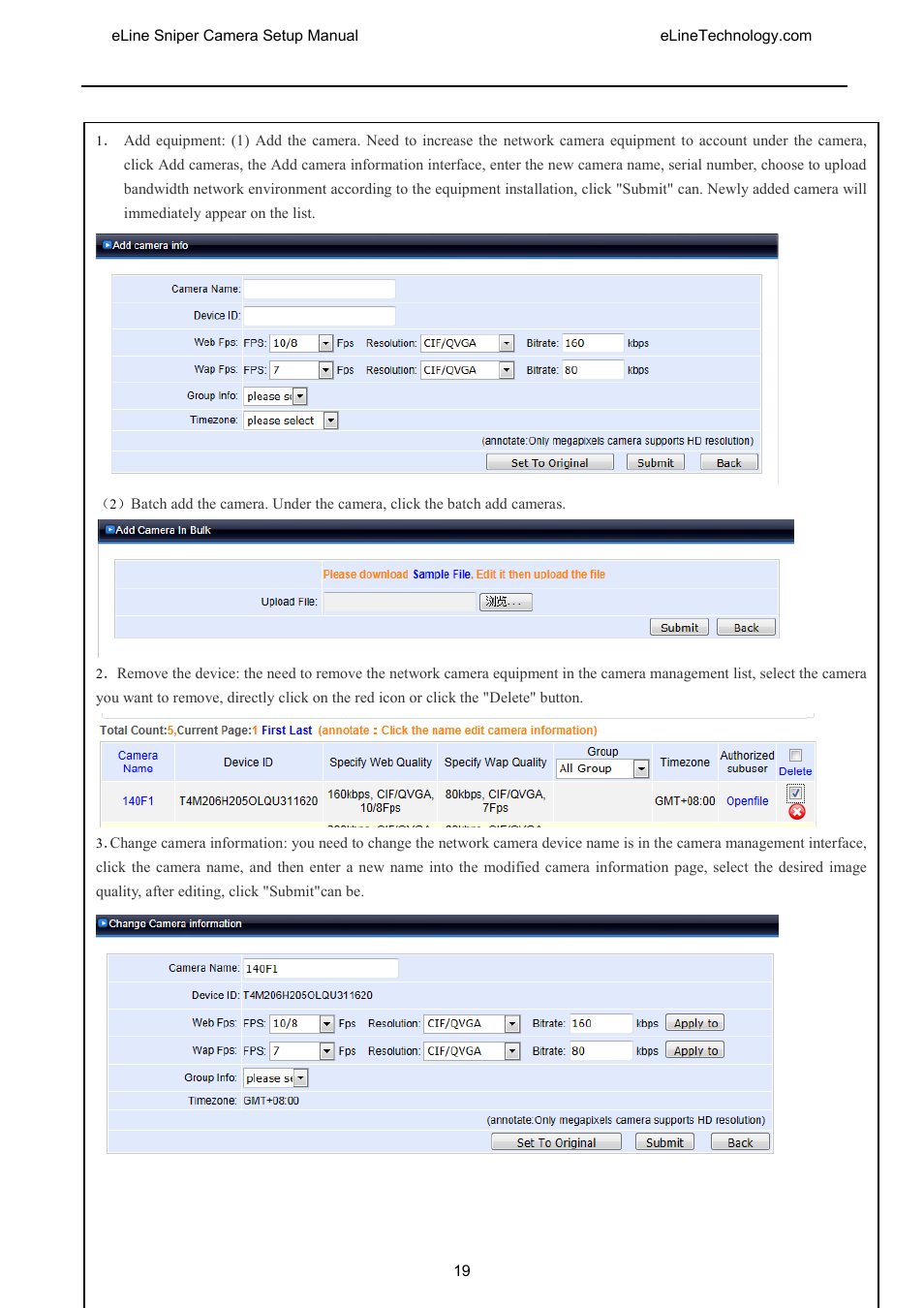 eLine Technology SNI-CamSetup User Manual | Page 20 / 44