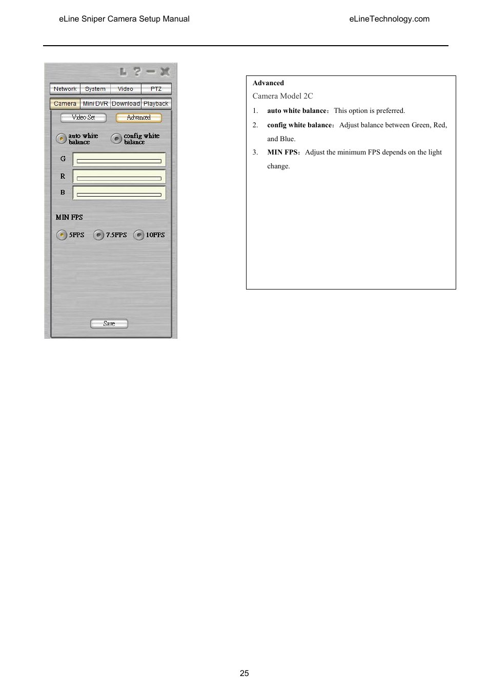 eLine Technology SNI-CamSetup User Manual | Page 26 / 44