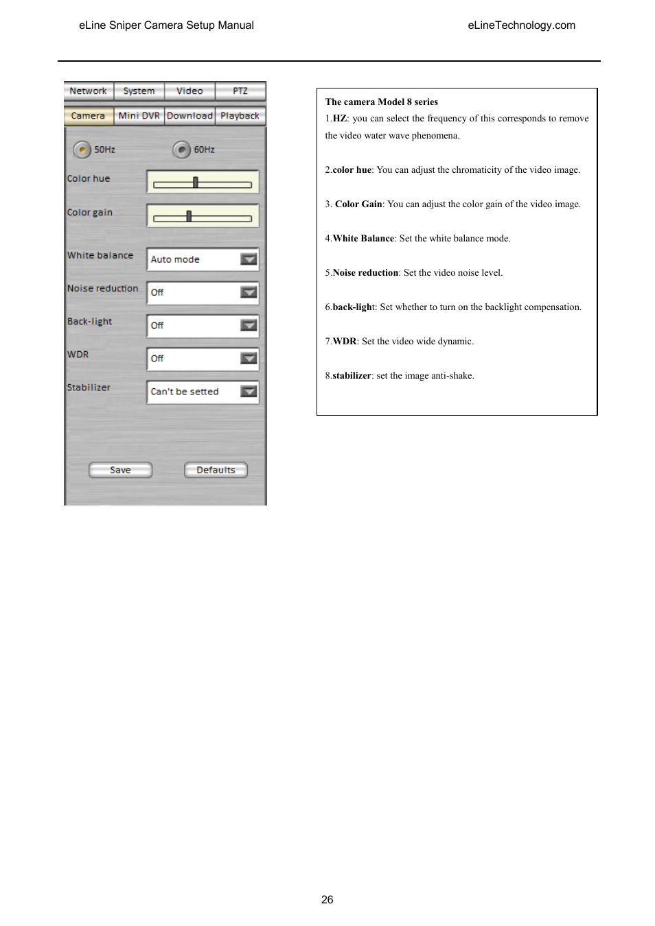 eLine Technology SNI-CamSetup User Manual | Page 27 / 44