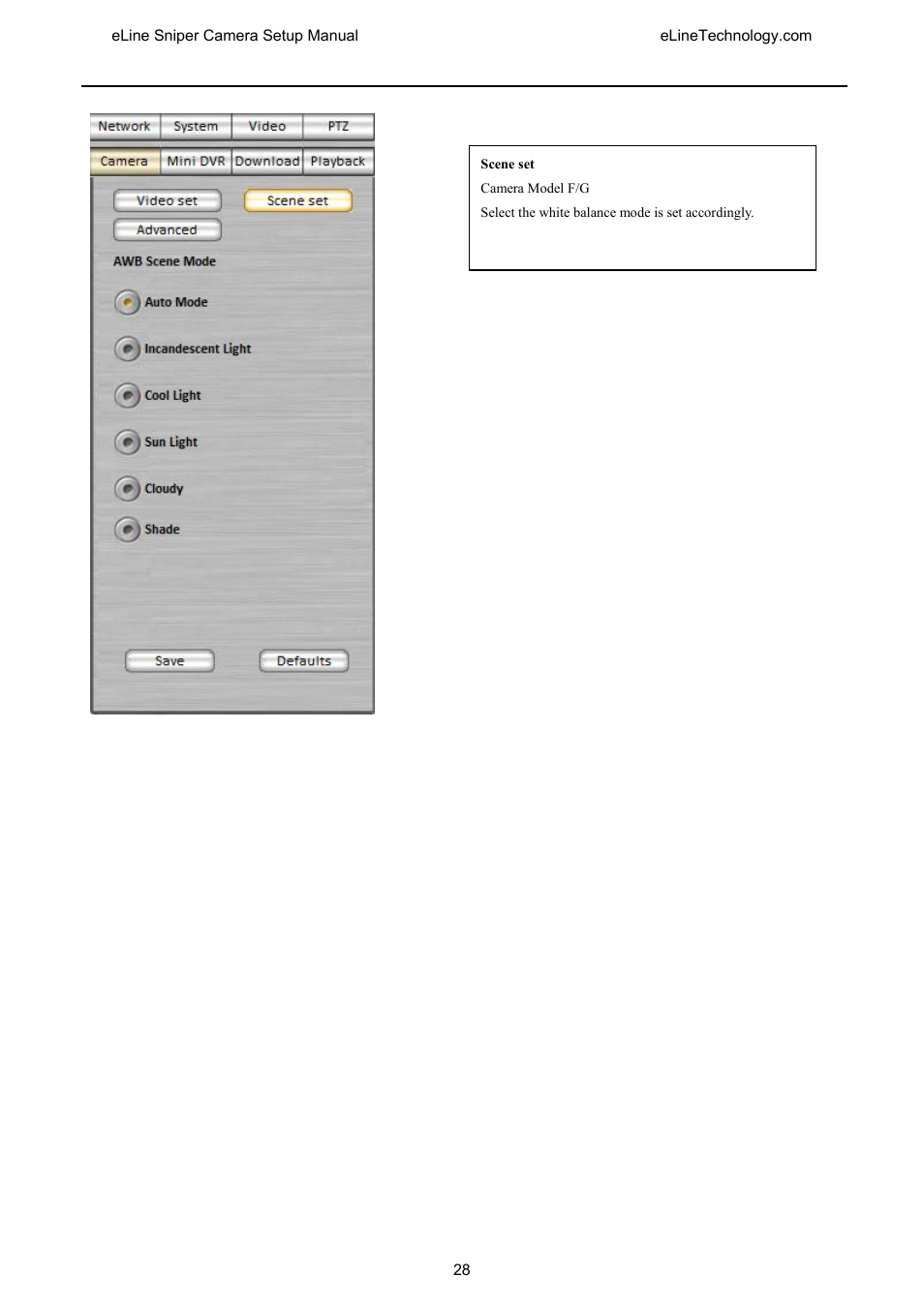 eLine Technology SNI-CamSetup User Manual | Page 29 / 44