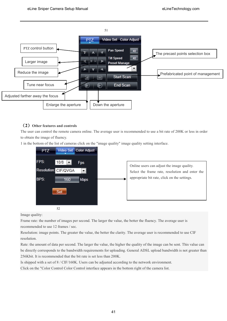 eLine Technology SNI-CamSetup User Manual | Page 42 / 44
