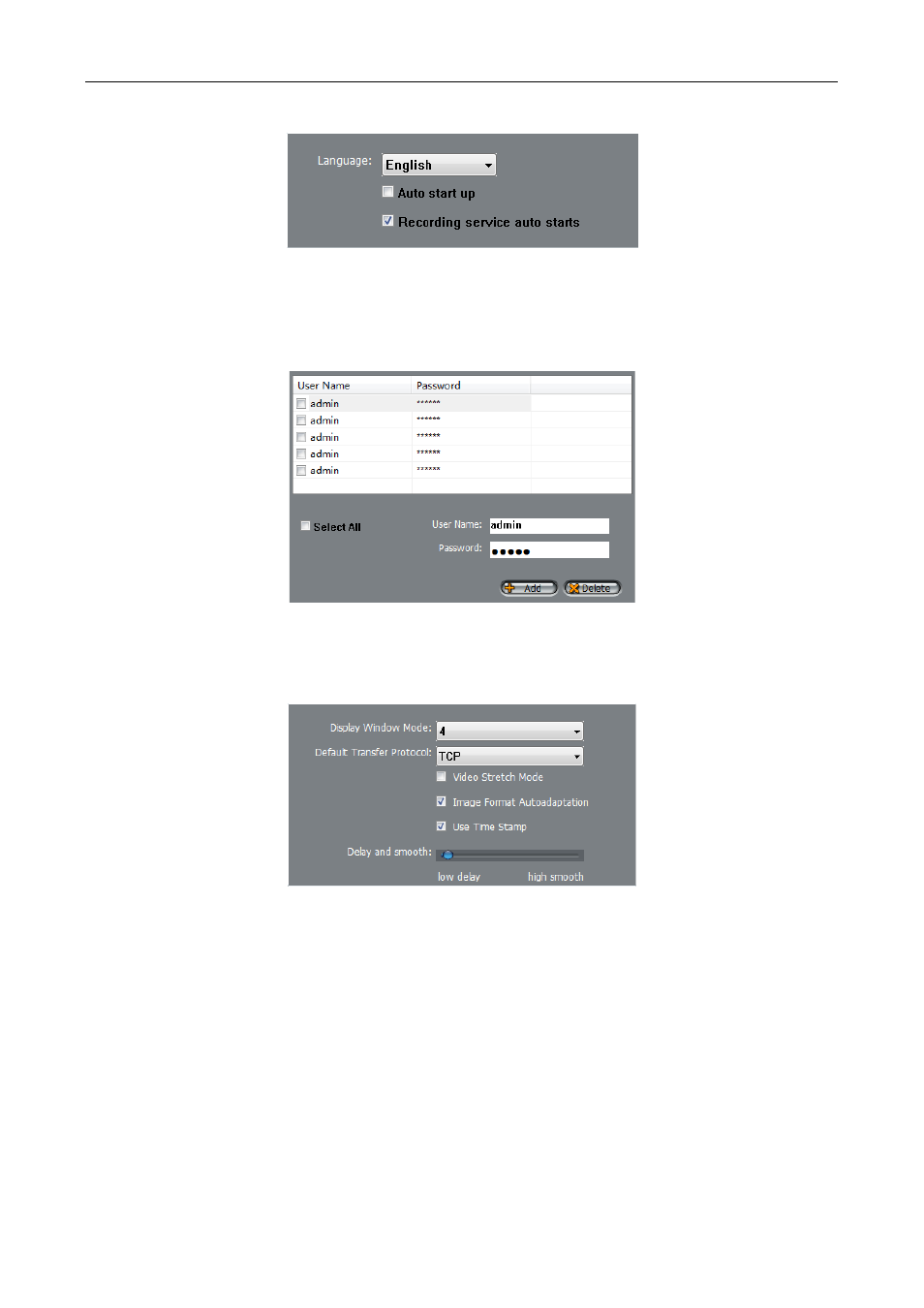 1 conventional option, 2 default device users, 3 video display and transmission include | eLine Technology SIP_NVMS User Manual | Page 14 / 50