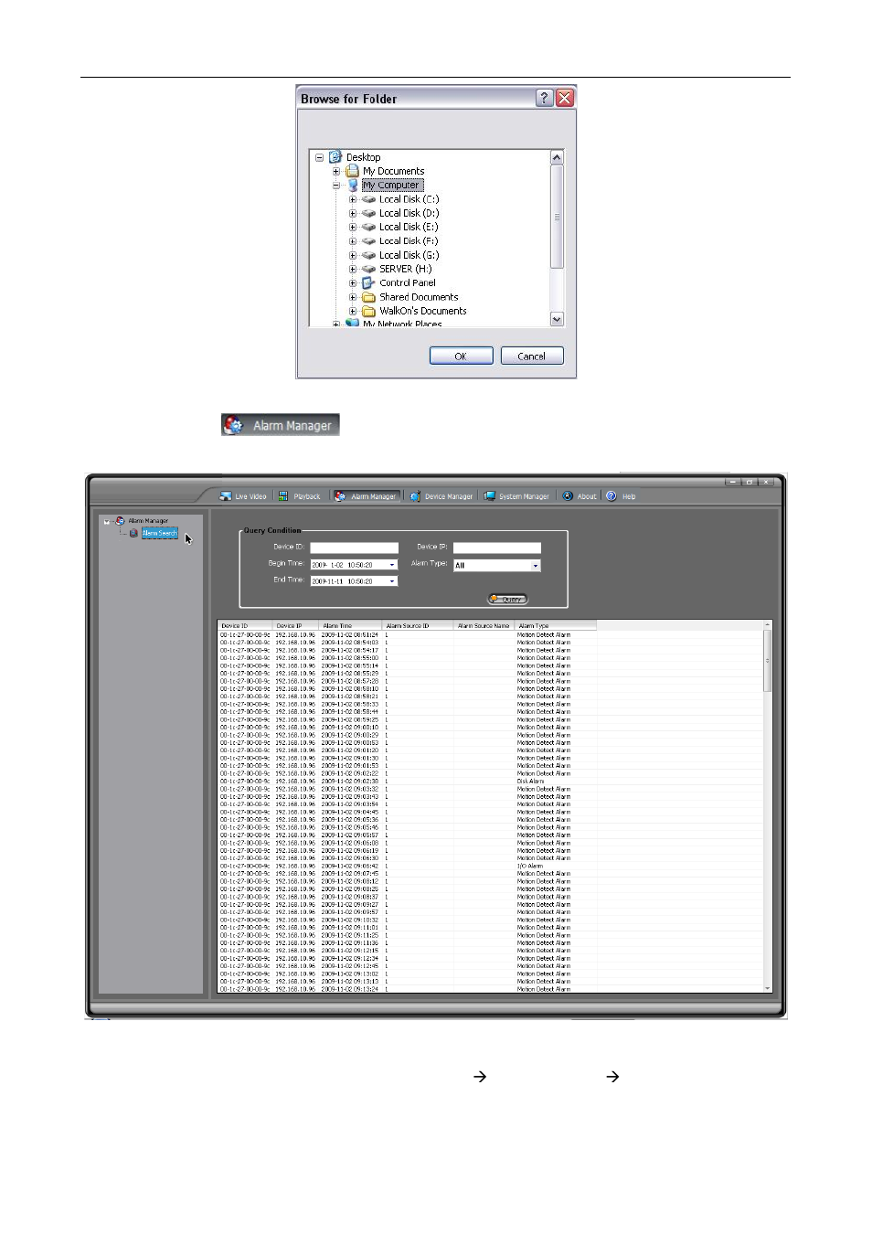 6 alarm manager | eLine Technology SIP_NVMS User Manual | Page 41 / 50