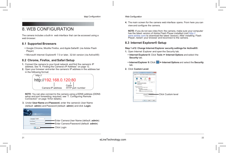 Web configuration | eLine Technology SIP-VD-R User Manual | Page 16 / 38