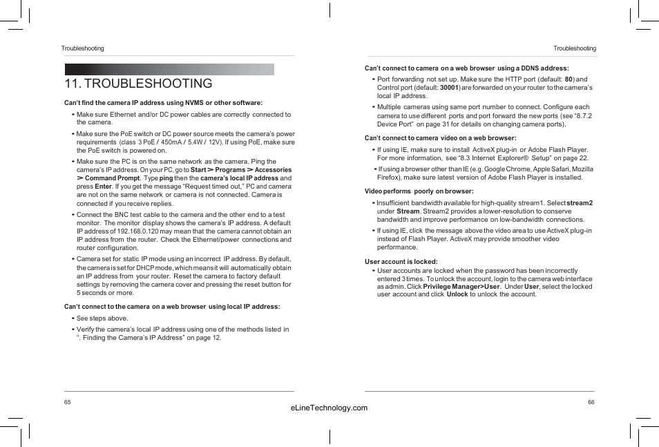 Troubleshooting | eLine Technology SIP-VD-R User Manual | Page 38 / 38