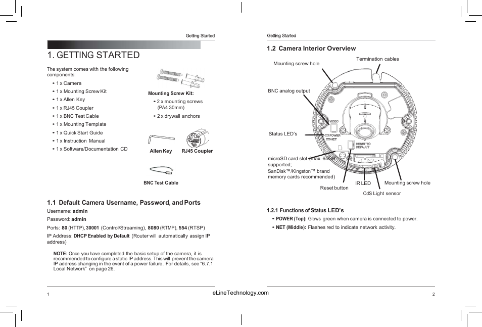 Getting started | eLine Technology SIP-MVD-R User Manual | Page 6 / 36