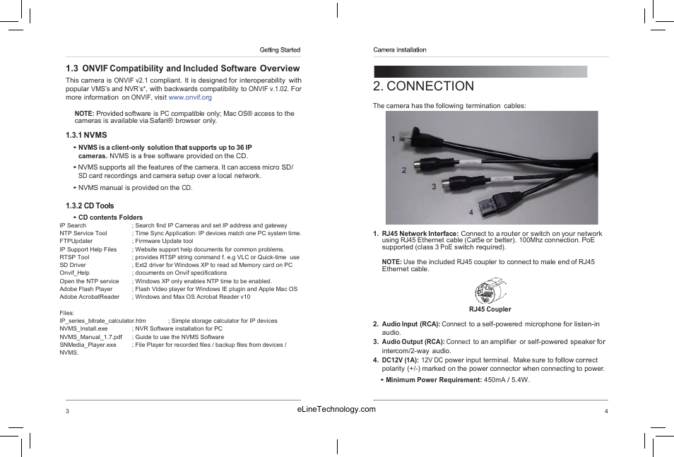 Connection | eLine Technology SIP-MVD-R User Manual | Page 7 / 36
