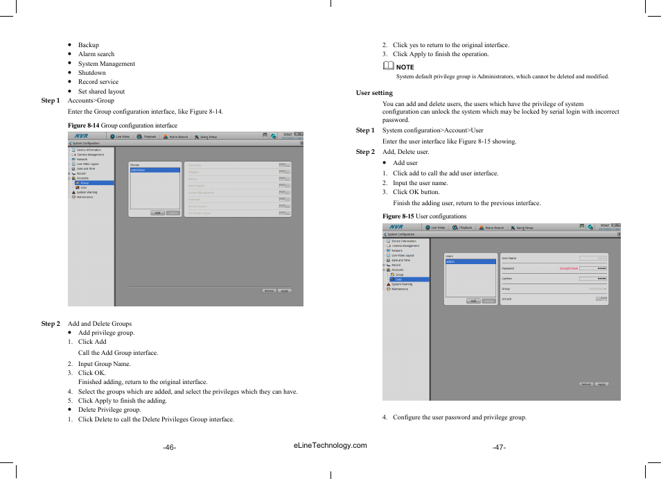 eLine Technology SIP-NVR User Manual | Page 24 / 34