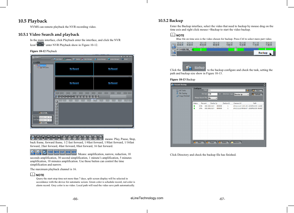 5 playback | eLine Technology SIP-NVR User Manual | Page 34 / 34
